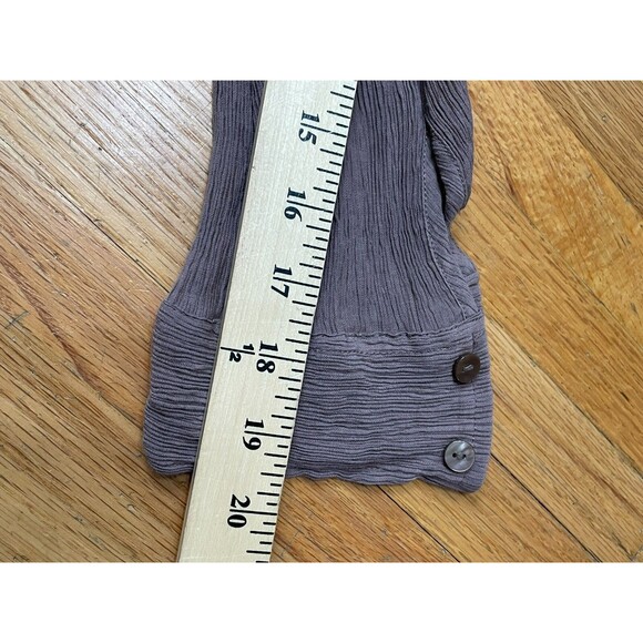 Abercrombie & Fitch Women's Shirt Button-Up Oversized Crinkle Textured S Brown - Picture 6 of 9